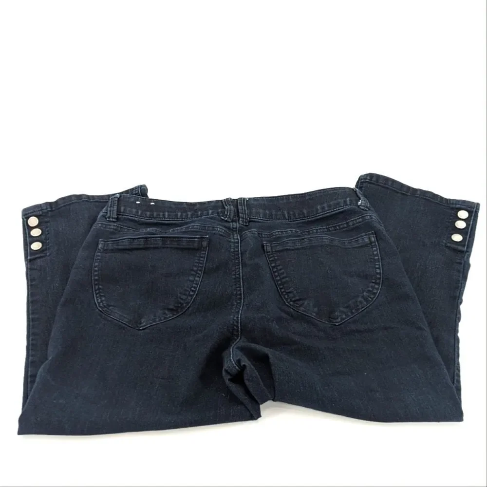 Liz Claiborne Dana Buchman Casual Capri Ankle Pants Navy Brown Bundle Size 10